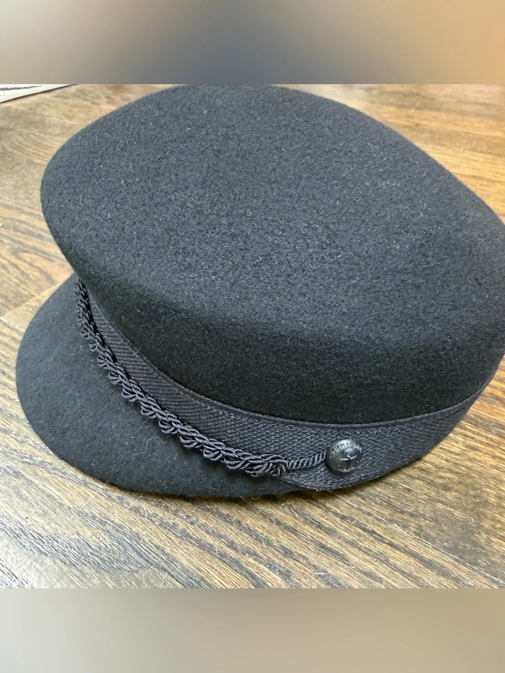 NWOT Christian Dior Travel Cap Wool Black Sz 59 Current Style